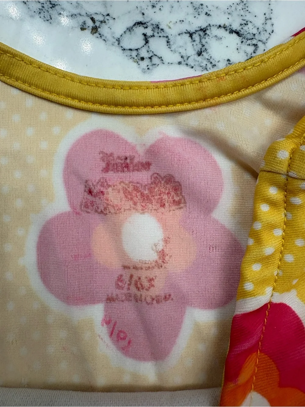 Disney Minnie Mouse Pink and Yellow Floral Long Sleeve Two Piece